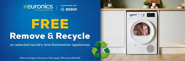 Free remove and recycle of laundry and dishwasher appliances